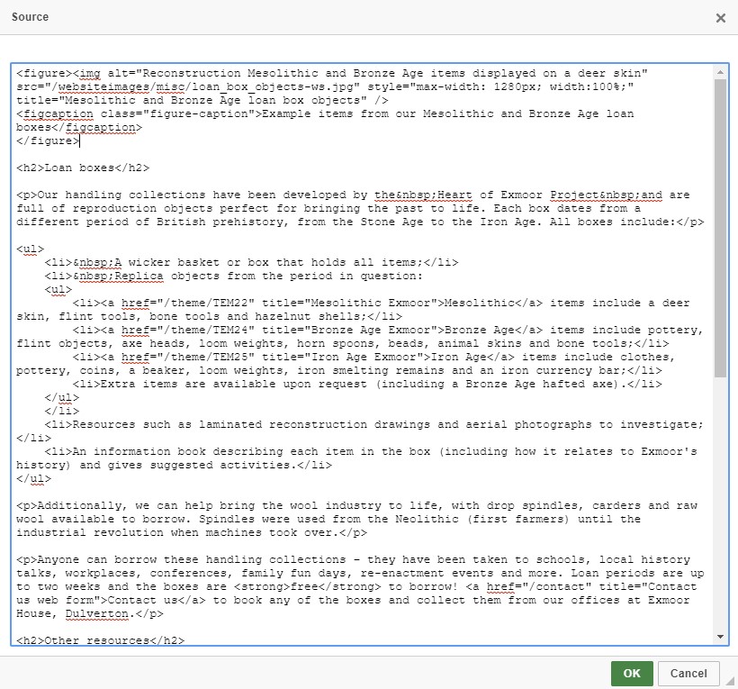 Screenshot of source code editor